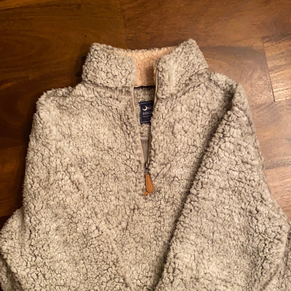 Simply Southern Sherpa 1/4 zip jacket.    Only worn once.  Great condition.
